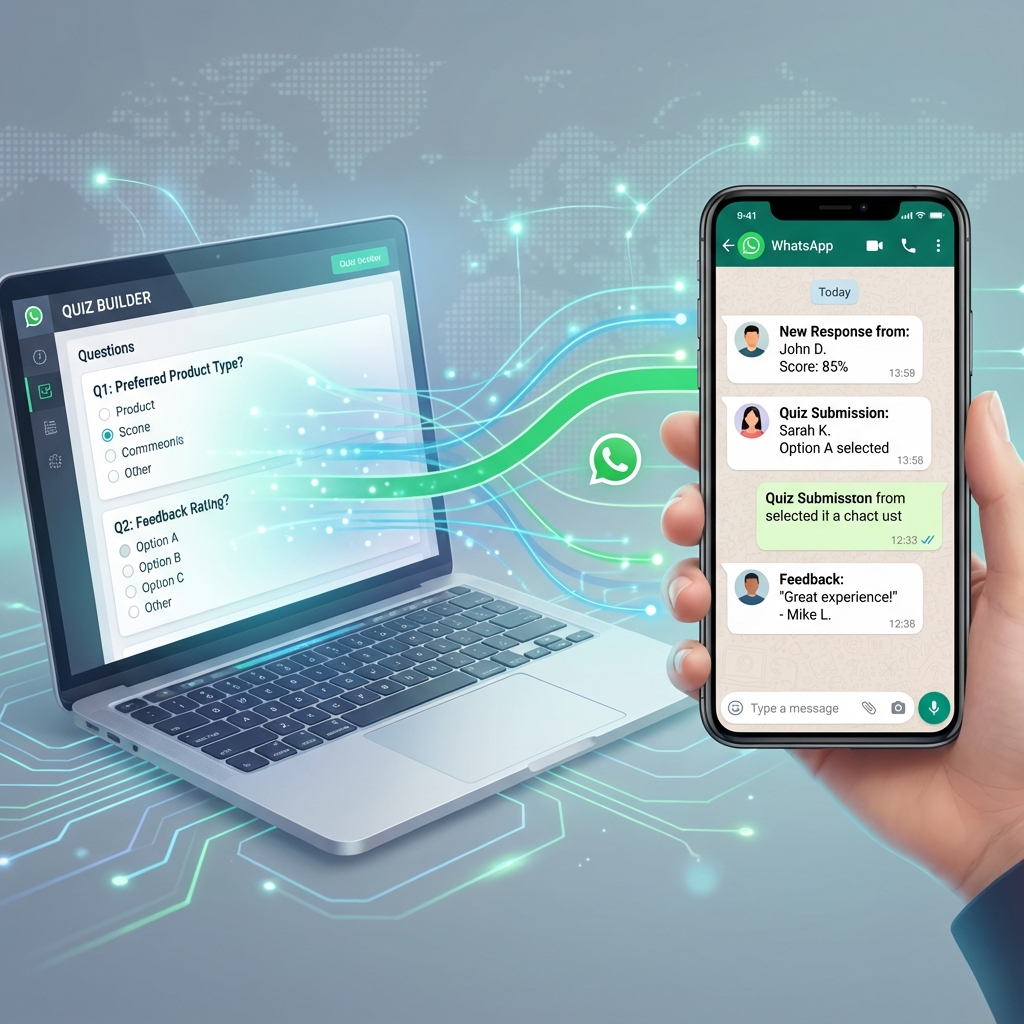 Quiz responses flowing to WhatsApp